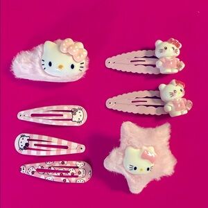 HELLO KITTY HAIR CLIPS